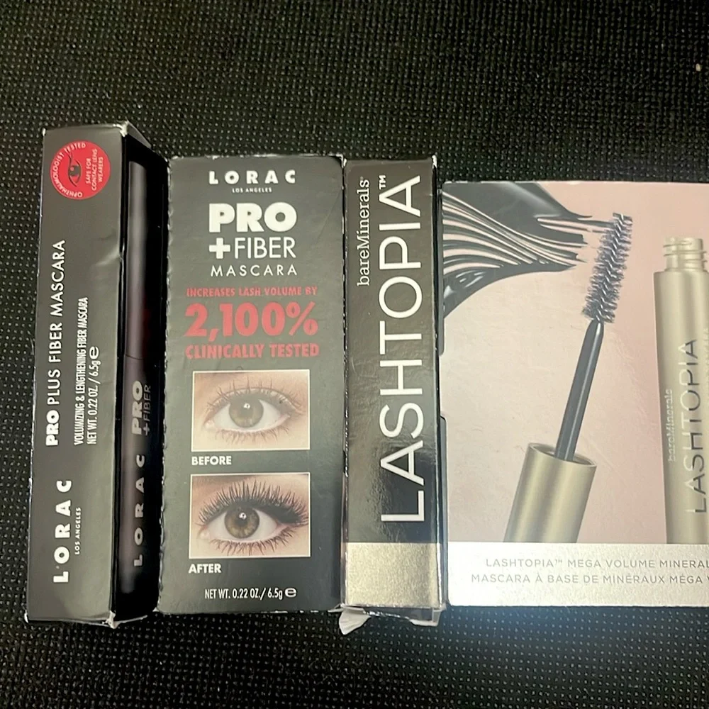 LORAC PRO PLUS FIBER MASCARA BLACK NEW IN BOX